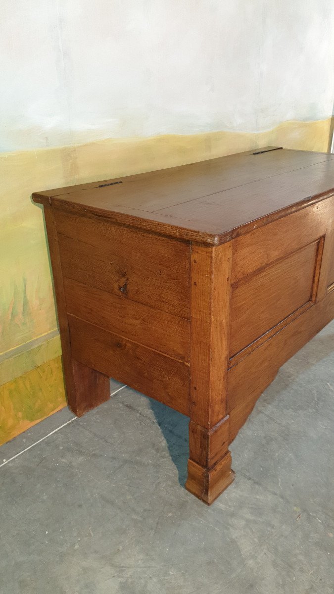 Maie Chest In Oak From The XIXth Century-photo-5