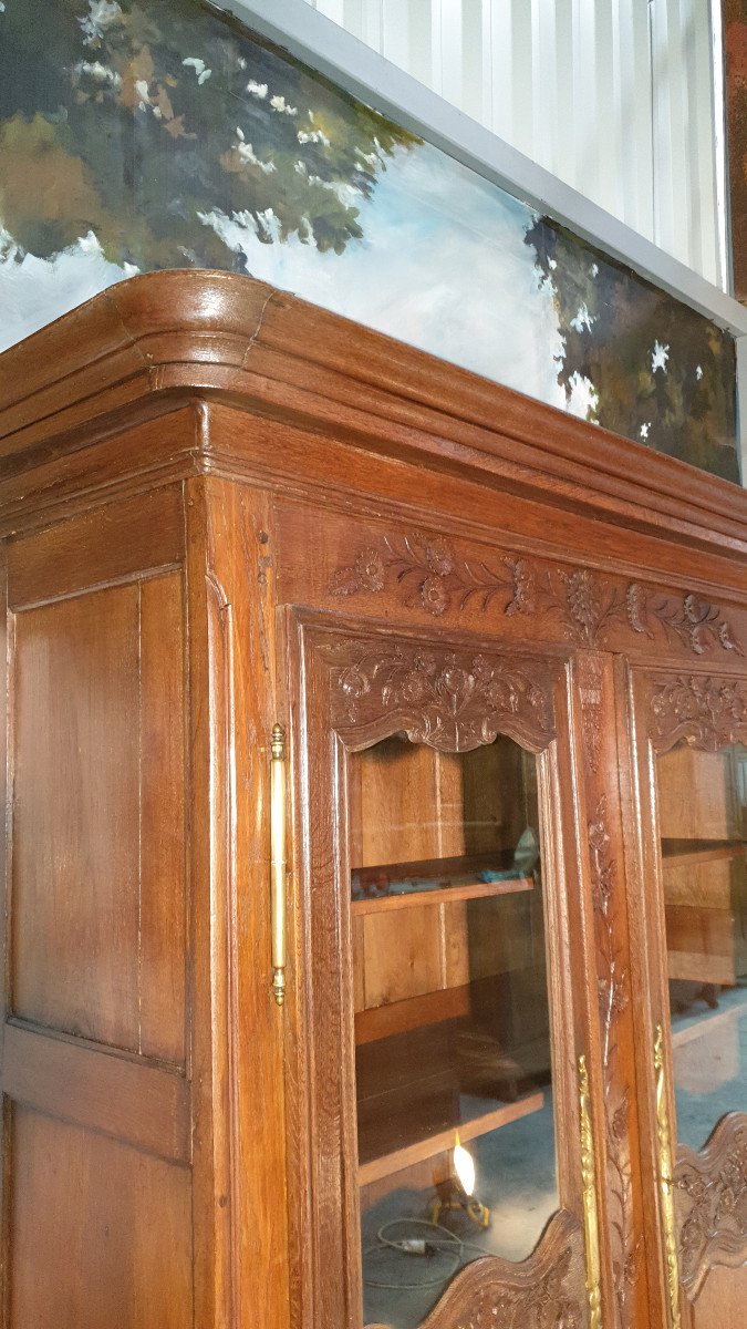 Norman Carved Oak Library-photo-4