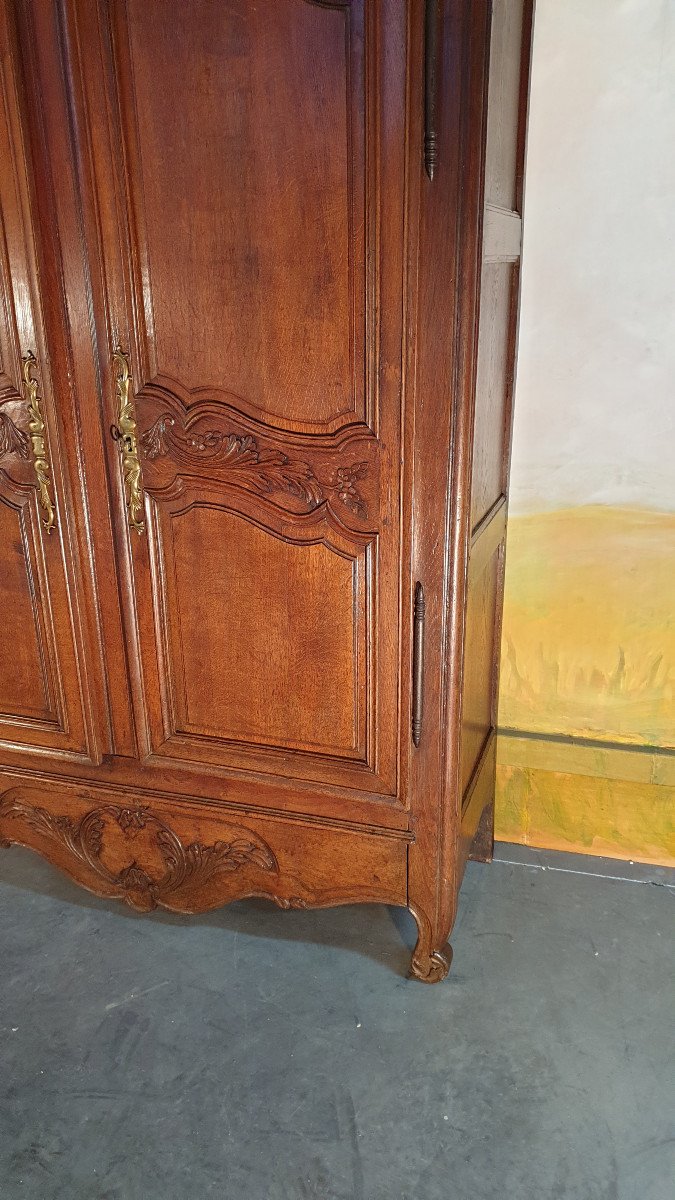 Small Louis XV Cabinet In Oak XVIII Century-photo-2