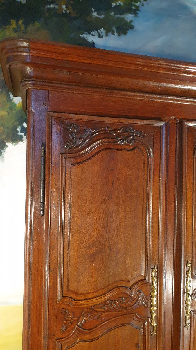 Small Louis XV Cabinet In Oak XVIII Century-photo-2