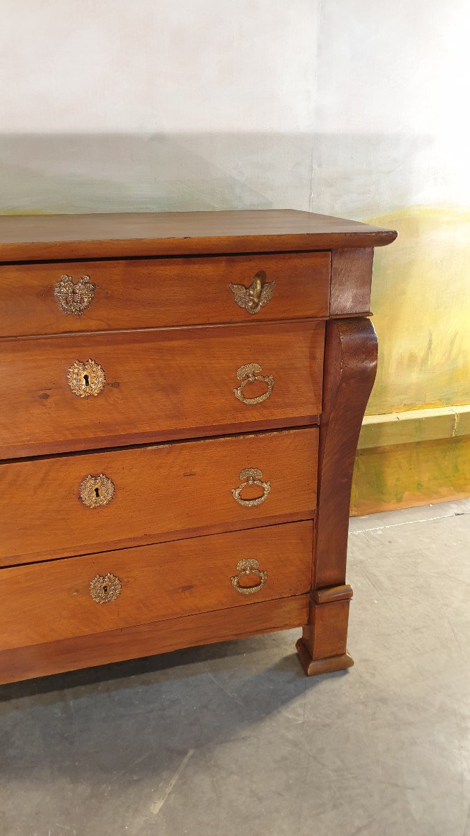 Petite Commode Restauration En Noyer-photo-2