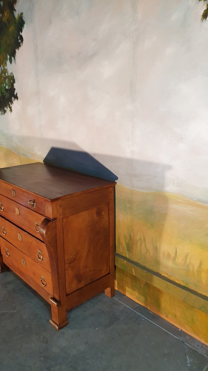 Petite Commode Restauration En Noyer-photo-3