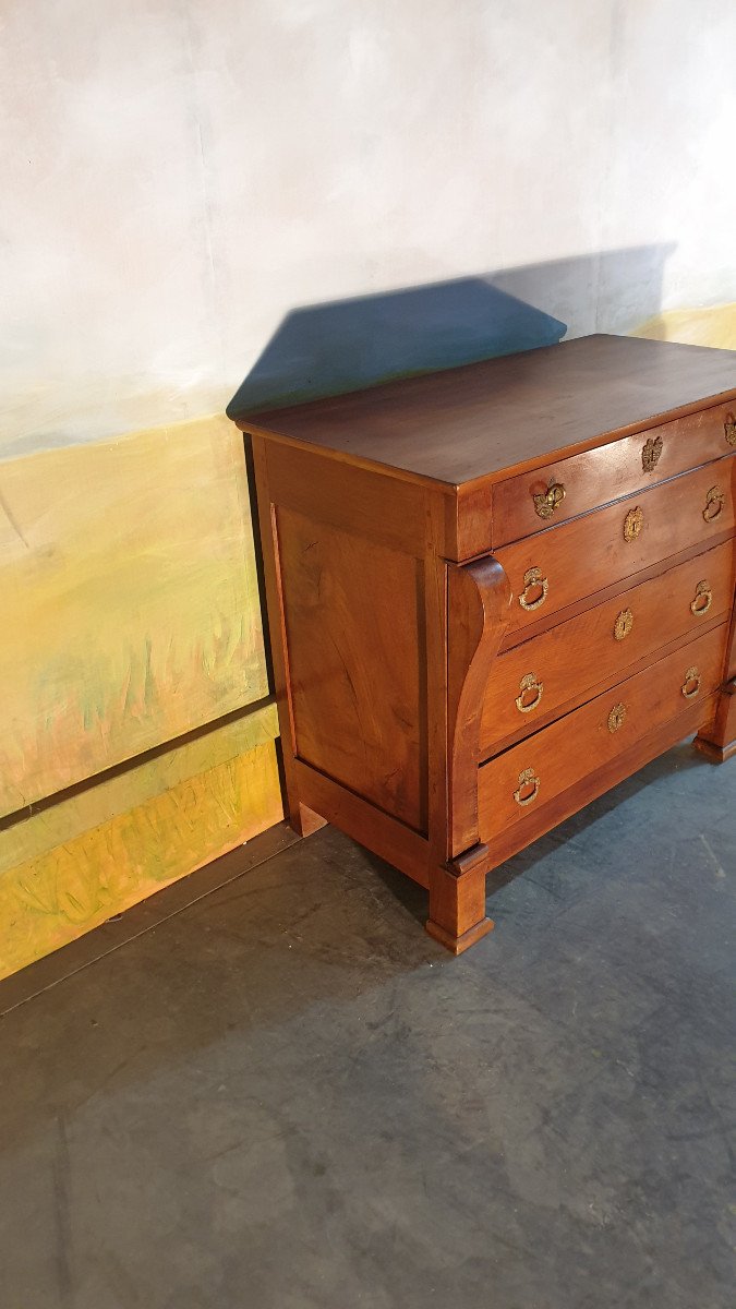 Petite Commode Restauration En Noyer-photo-4