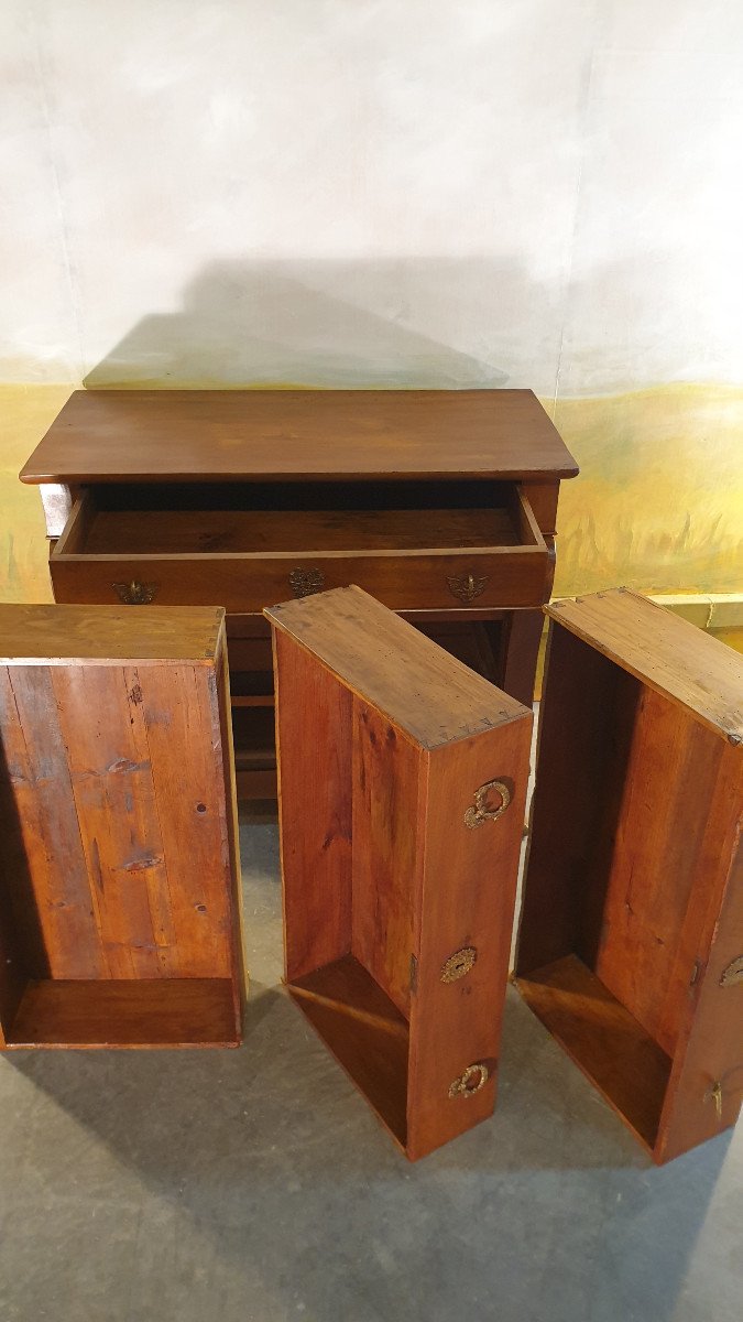 Petite Commode Restauration En Noyer-photo-6