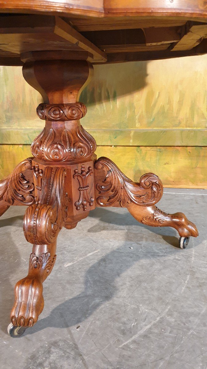 Pedestal Table, Napoleon III Central Foot Table-photo-6