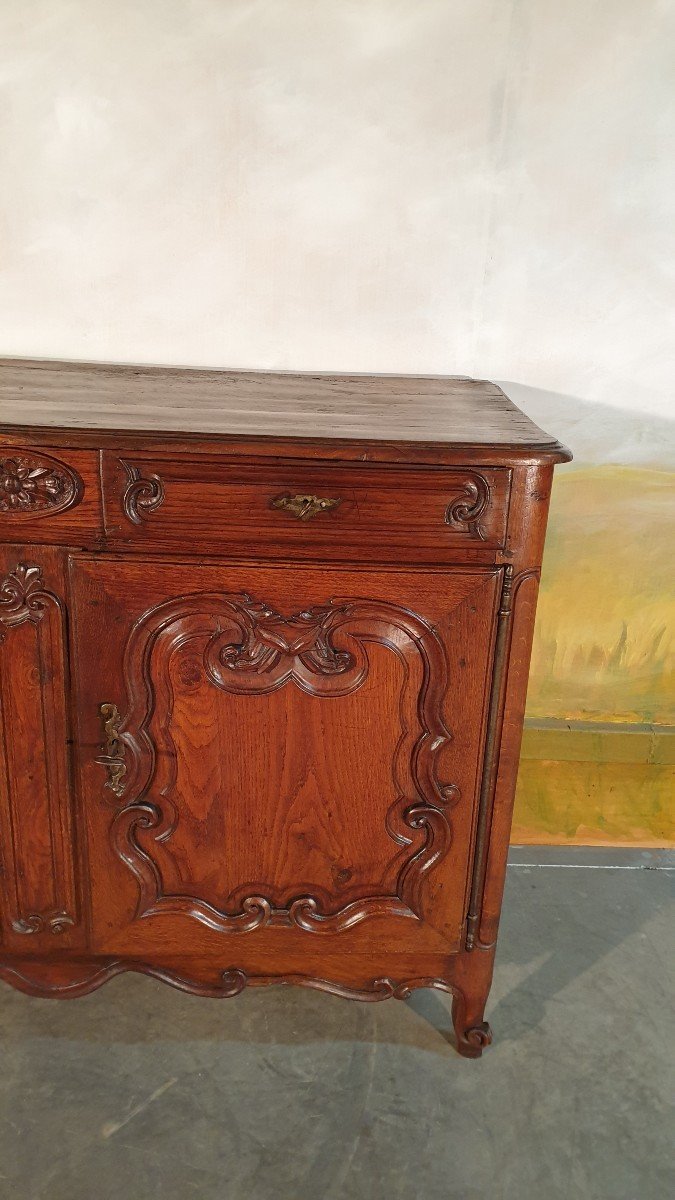 Louis XV Low Buffet In Oak-photo-4