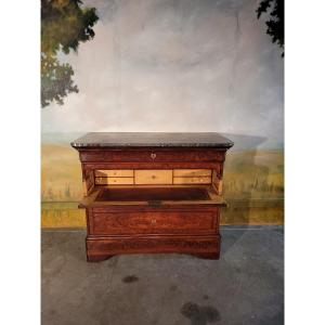 Commode Bureau Louis Philippe En Acajou