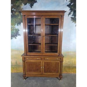 Mahogany Double Bookcase