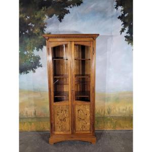 Art Nouveau Pine Bookcase