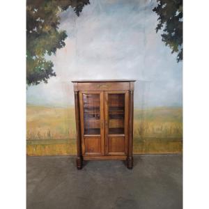 Small Empire-style Bookcase Made Of Cherry Wood