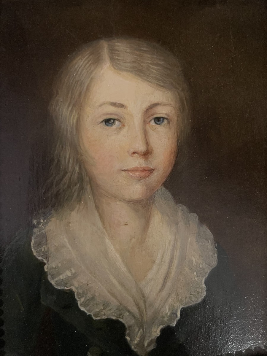 École française, vers 1800-1820 Portrait de Louis XVII, dernier Dauphin de France-photo-2