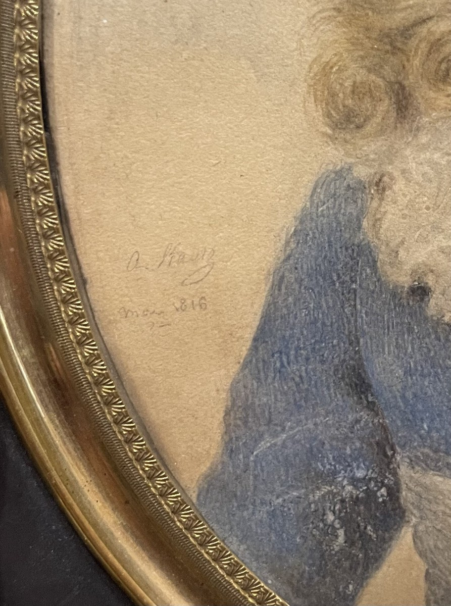 Portrait Of Amélie Marguerite Kautz Of The King Of Rome, Son Of Emperor Napoleon (1816).-photo-3