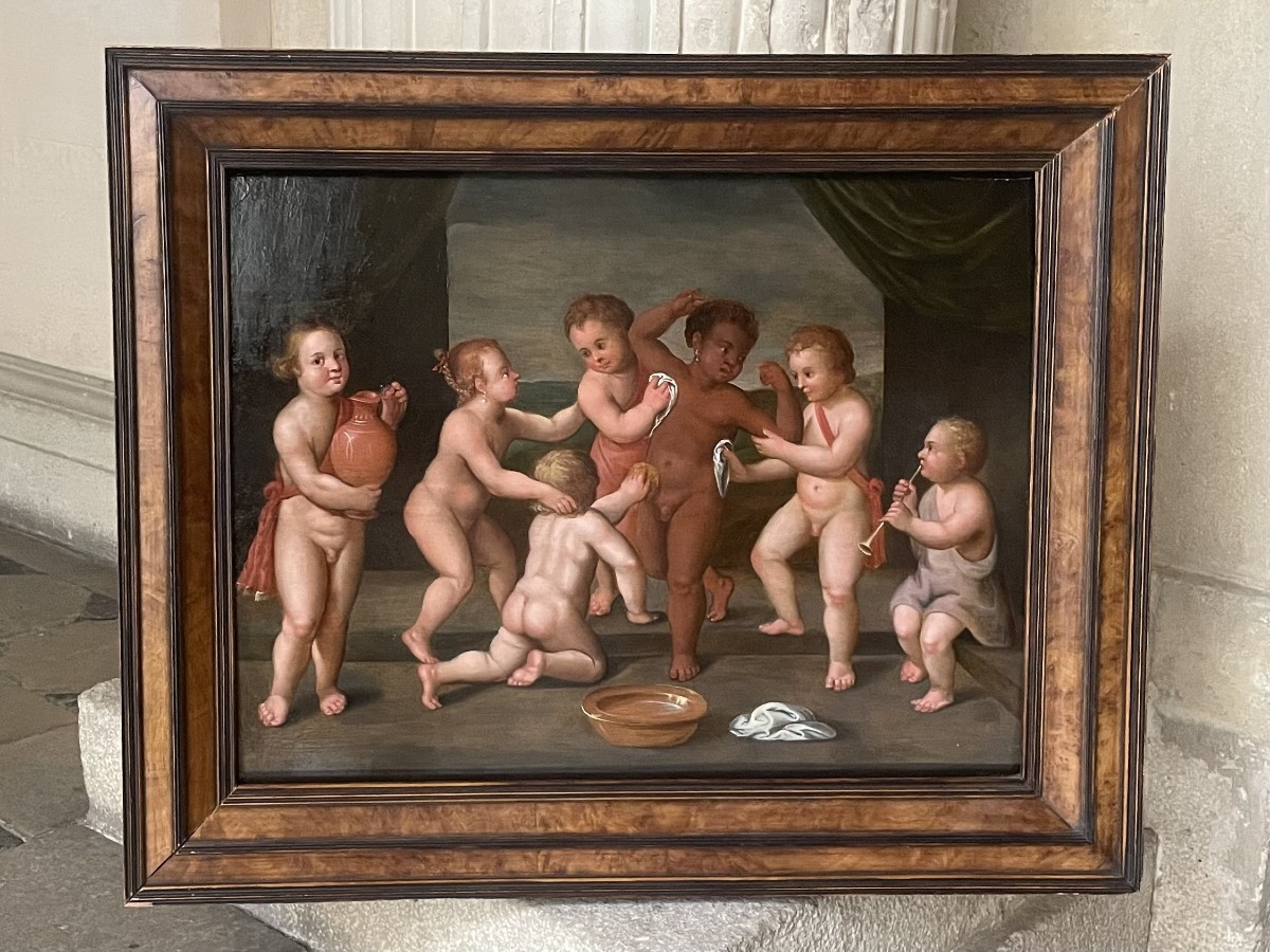 Circle Of Jakob De Backer (1540-1599), Child's Toilet