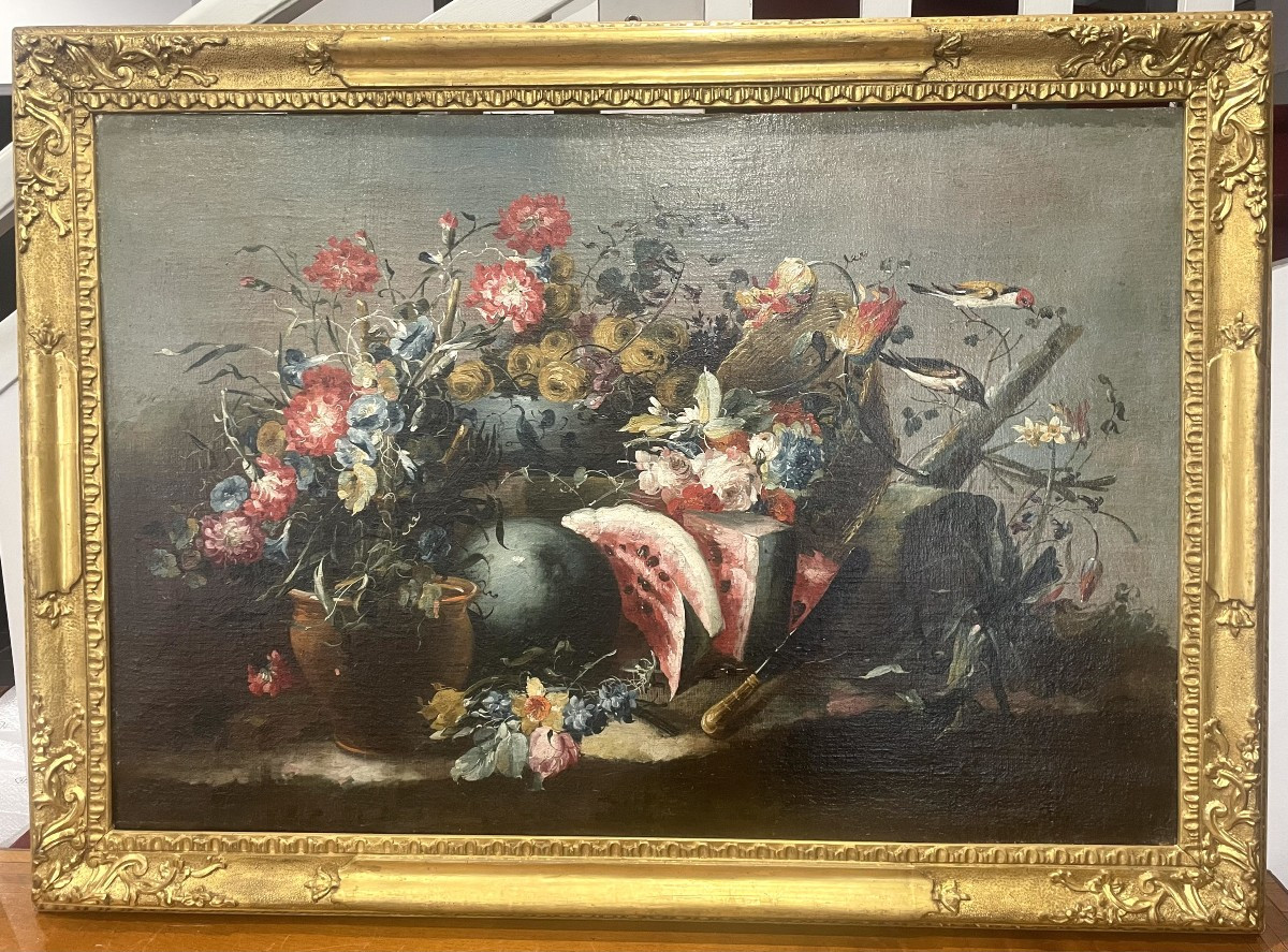 Attribuées à Francesco Guardi (1712-1793) – Paire de grandes huiles sur toile-photo-3