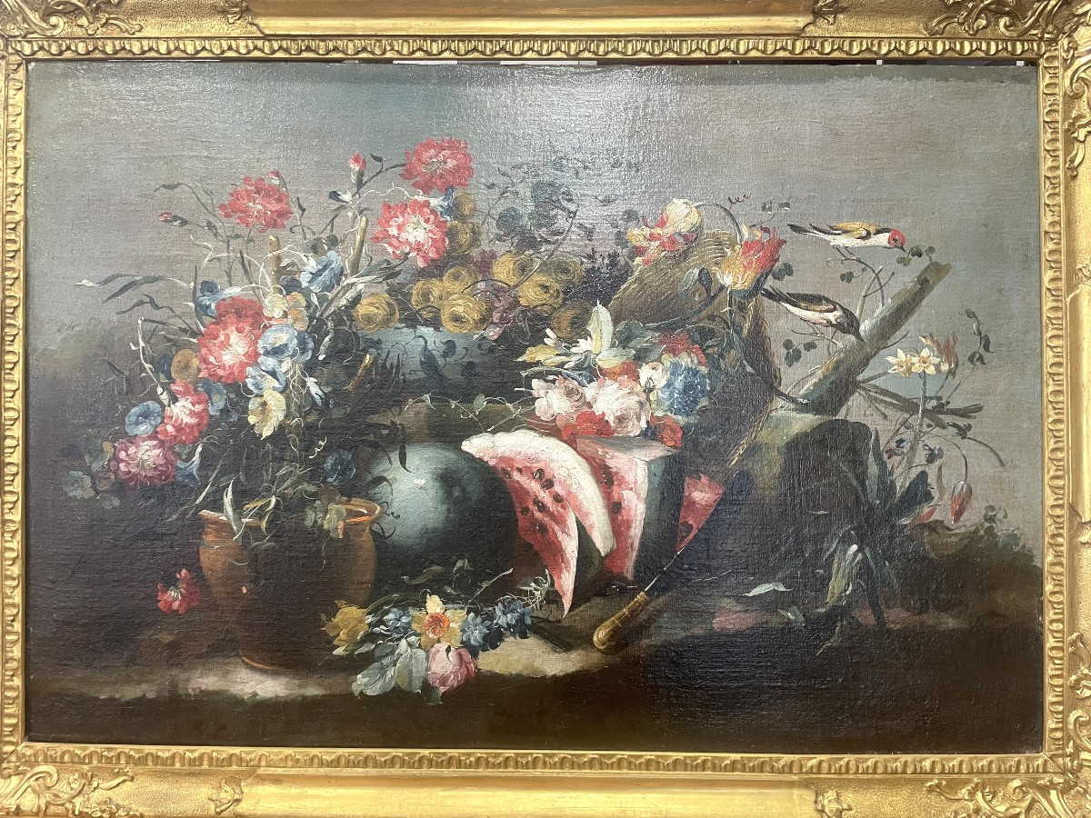 Attribuées à Francesco Guardi (1712-1793) – Paire de grandes huiles sur toile-photo-2