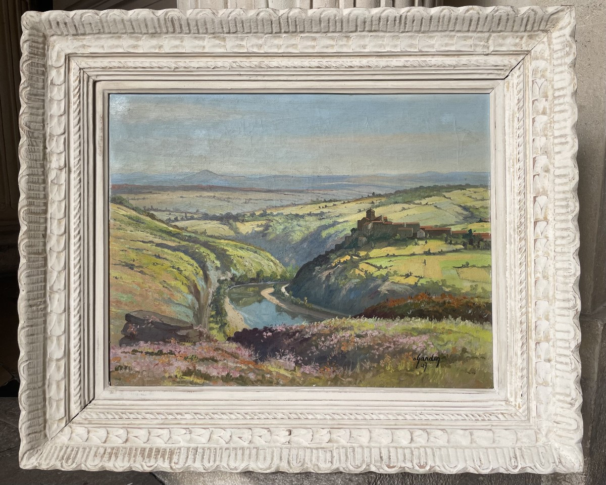  Vue du village de Saint-Yvoine, 1947.  André Gardin (1918-2006), 