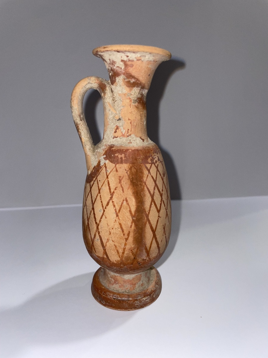 IIIᵉ siècle av. J.-C. – Lécythe à croisillons, art de la Grande-Grèce-photo-2