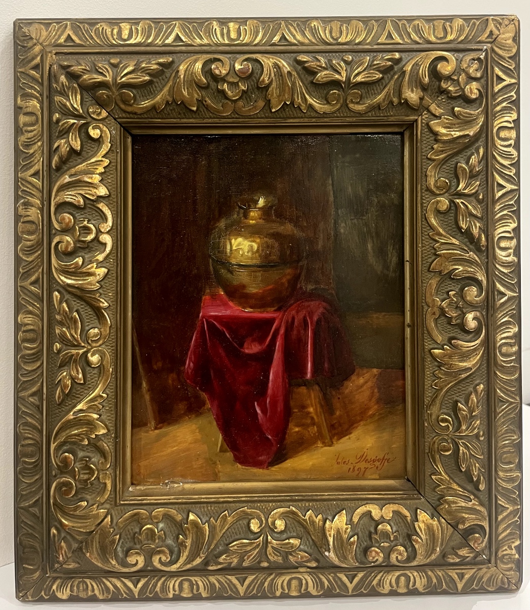 JULES DESGOFFE ( 1864-1905) - Nature Morte - Huile sur panneau 