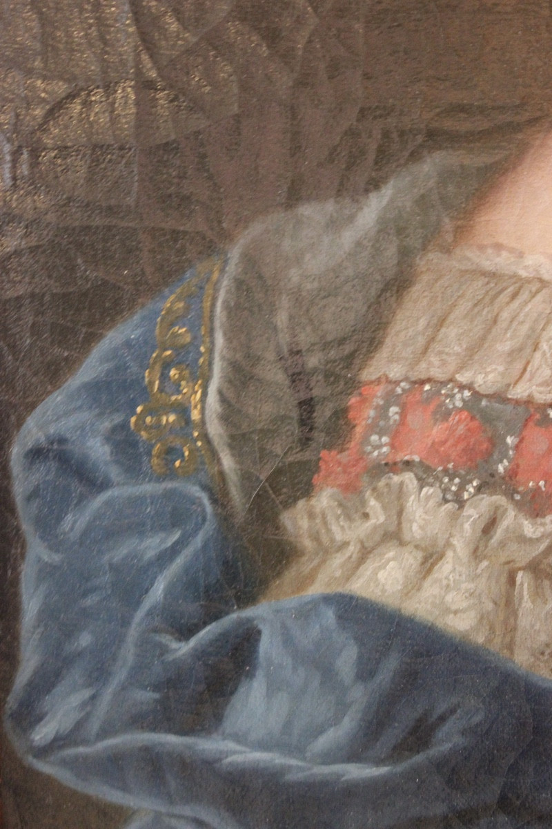 Jean-étienne Liotard - Portrait Of Louise Of France - Oil On Canvas-photo-4