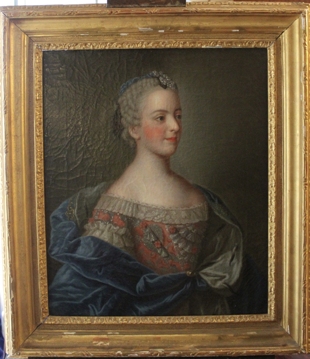 Jean-étienne Liotard - Portrait Of Louise Of France - Oil On Canvas