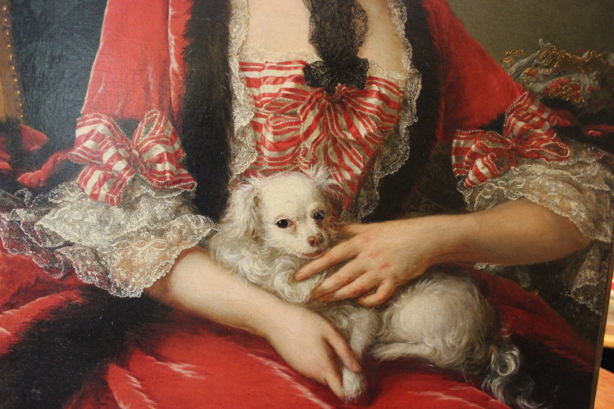 Marianne Loir (1705-1783) - Presumed Portrait Of Mademoiselle De Blois - Oil On Canvas-photo-2