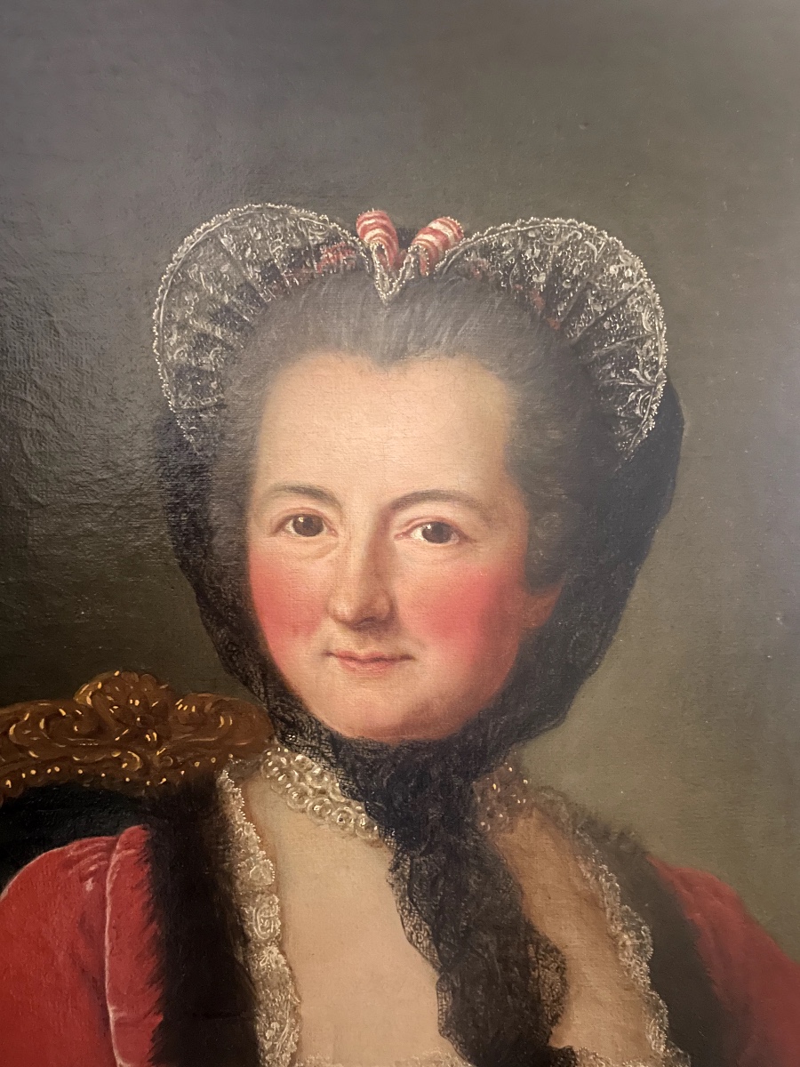 Marianne Loir (1705-1783) - Presumed Portrait Of Mademoiselle De Blois - Oil On Canvas-photo-3