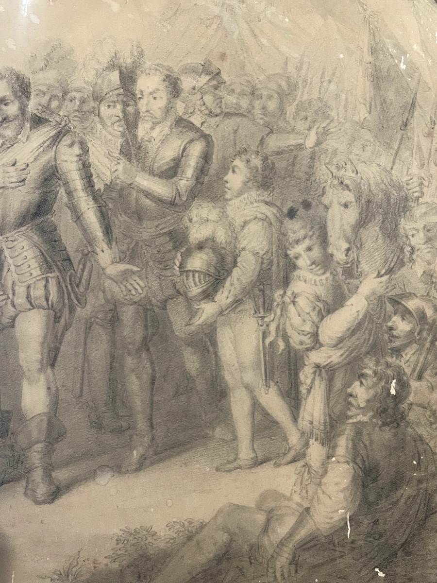 Mademoiselle Rivière – Henri IV arrivant à Paris – Dessin-photo-1