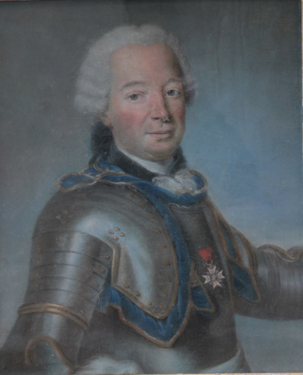 École française du XVIIIᵉ siècle – Portrait de Barthélémy Étienne de Compaigné – Pastel-photo-2