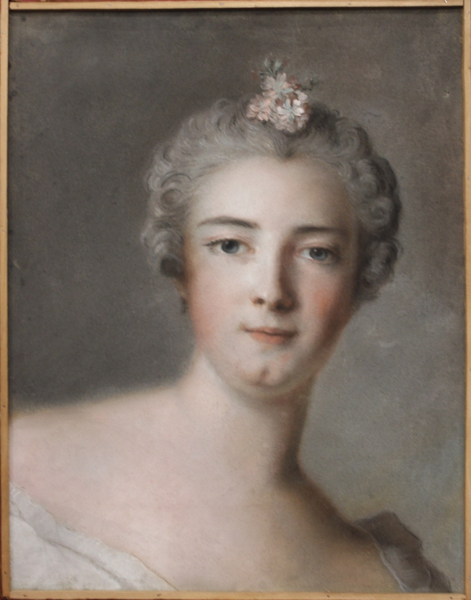 Jean-marc Nattier (after) - Portrait Of The Duchess Of Chaulnes - Pastel