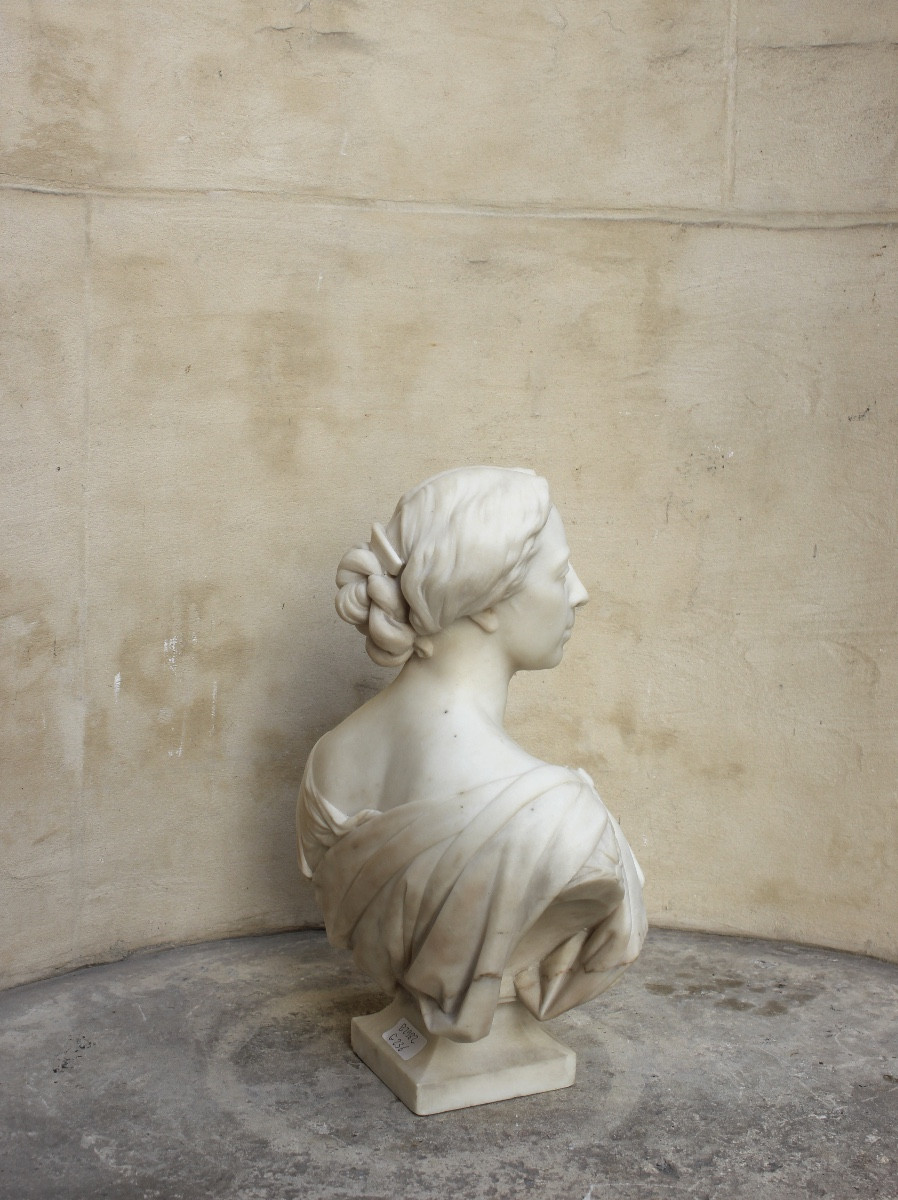 Aimé Millet - Buste de Pauline Viardot en costume tragique d’Orphée - 1864.-photo-2
