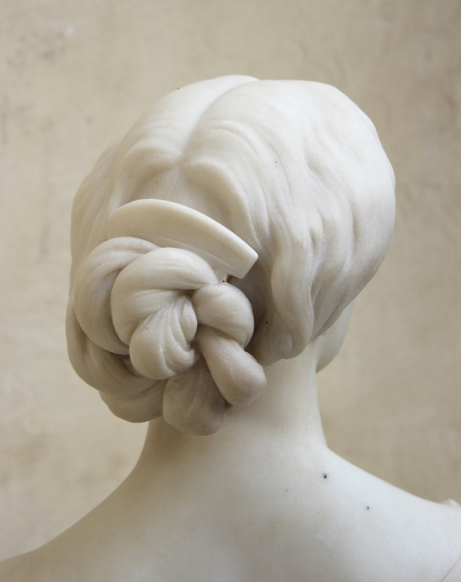 Aimé Millet - Buste de Pauline Viardot en costume tragique d’Orphée - 1864.-photo-4