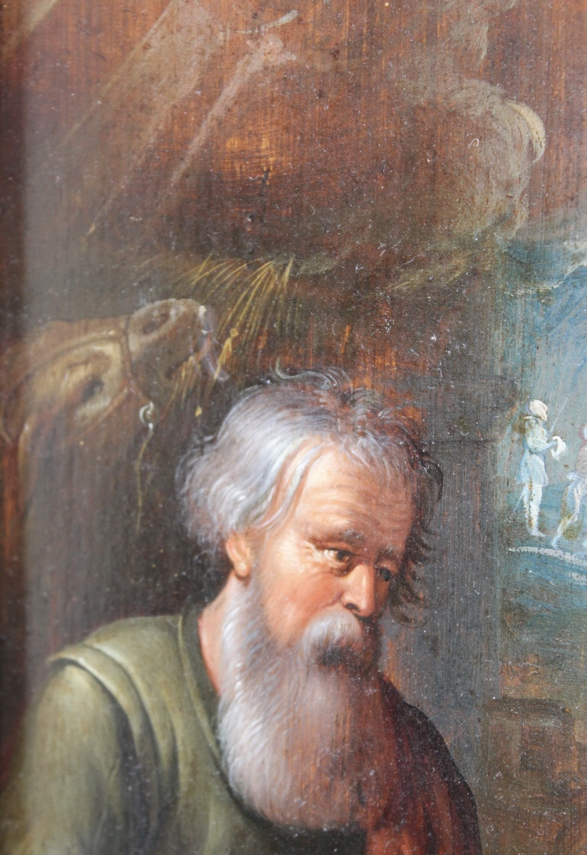 Flemish School Of The XVIIᵉ Century, After Rubens - The Adoration Of The Shepherds - Oil On Panel-photo-1