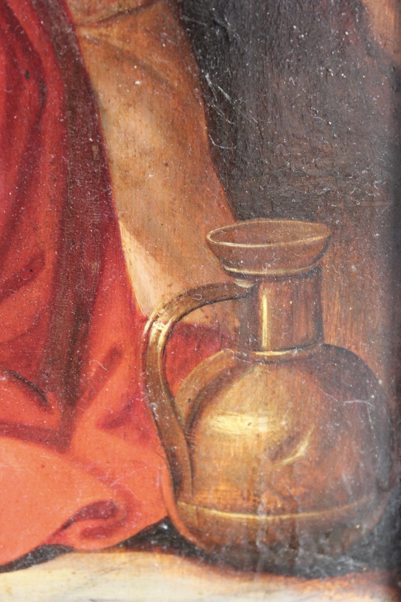 Flemish School Of The XVIIᵉ Century, After Rubens - The Adoration Of The Shepherds - Oil On Panel-photo-3