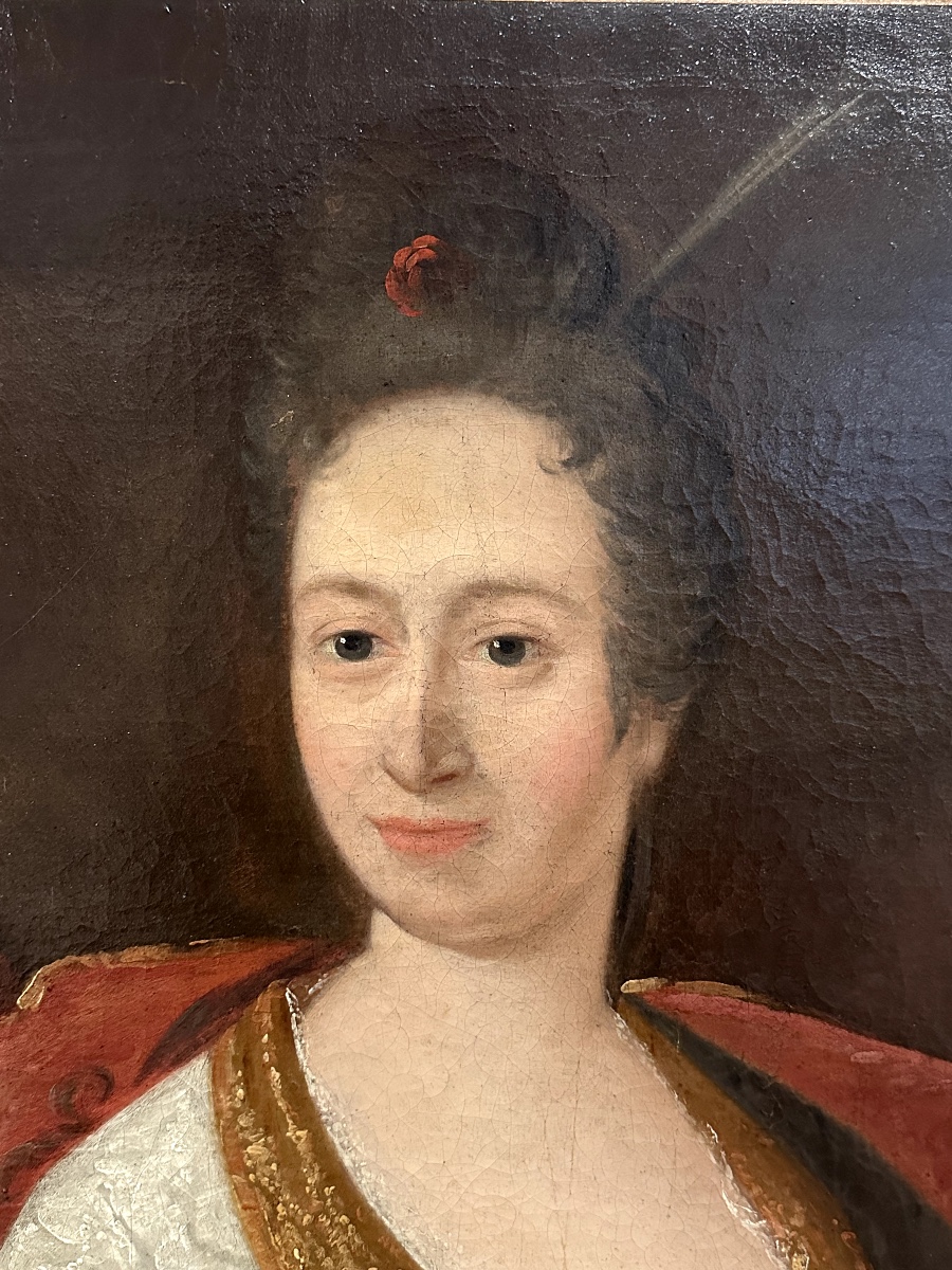 Portrait présumé de Madame Marie Marguerite de Lepinau (née Liepvre), 1770 – Huile sur toile.-photo-2