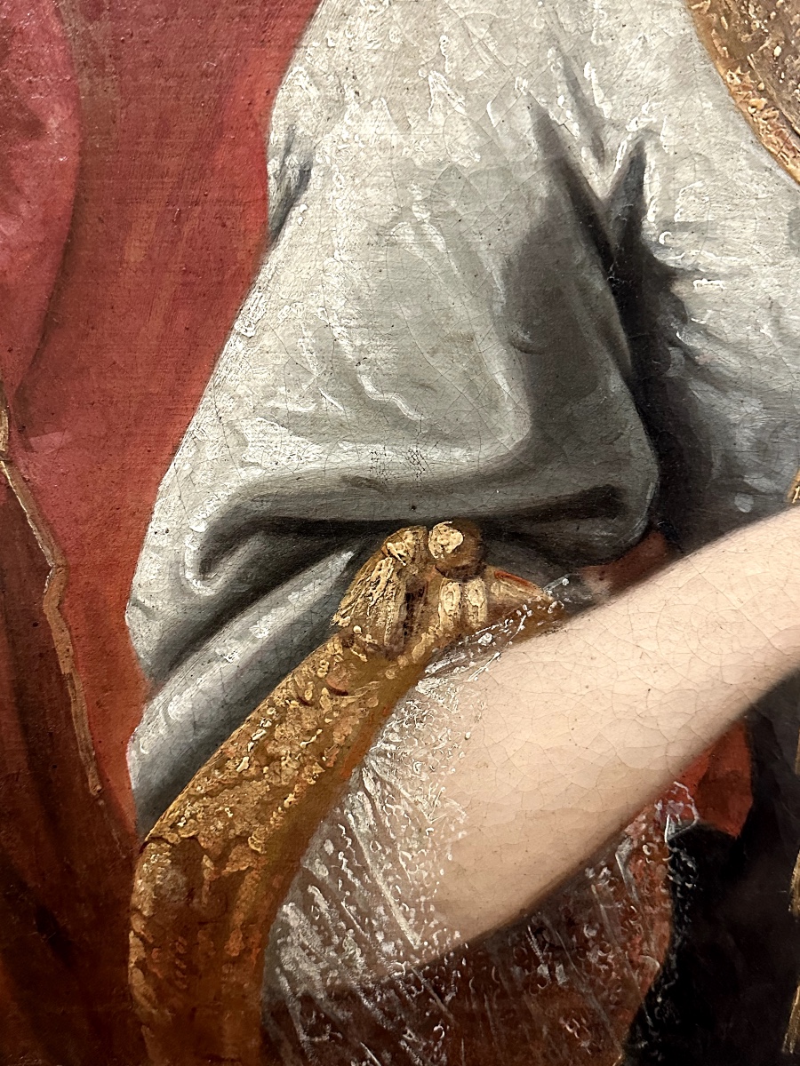 Portrait présumé de Madame Marie Marguerite de Lepinau (née Liepvre), 1770 – Huile sur toile.-photo-4