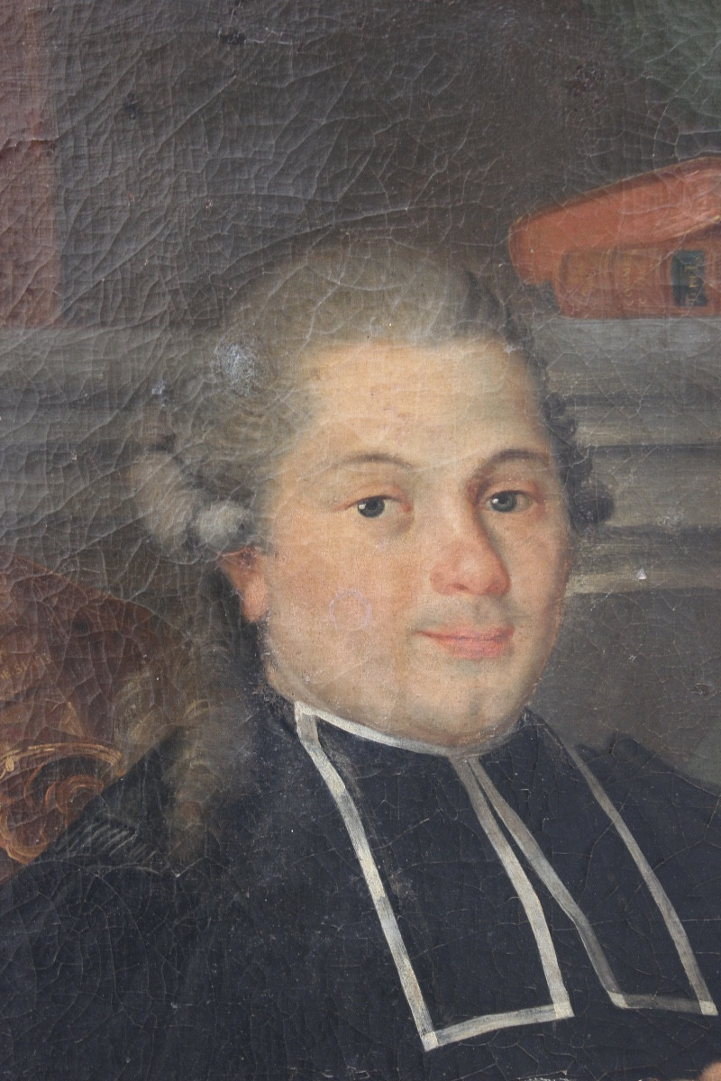 Spindler, 1772 – Portrait de F.-N. Rivière, maire d’Orbec (Normandie) - Huile sur toile-photo-2