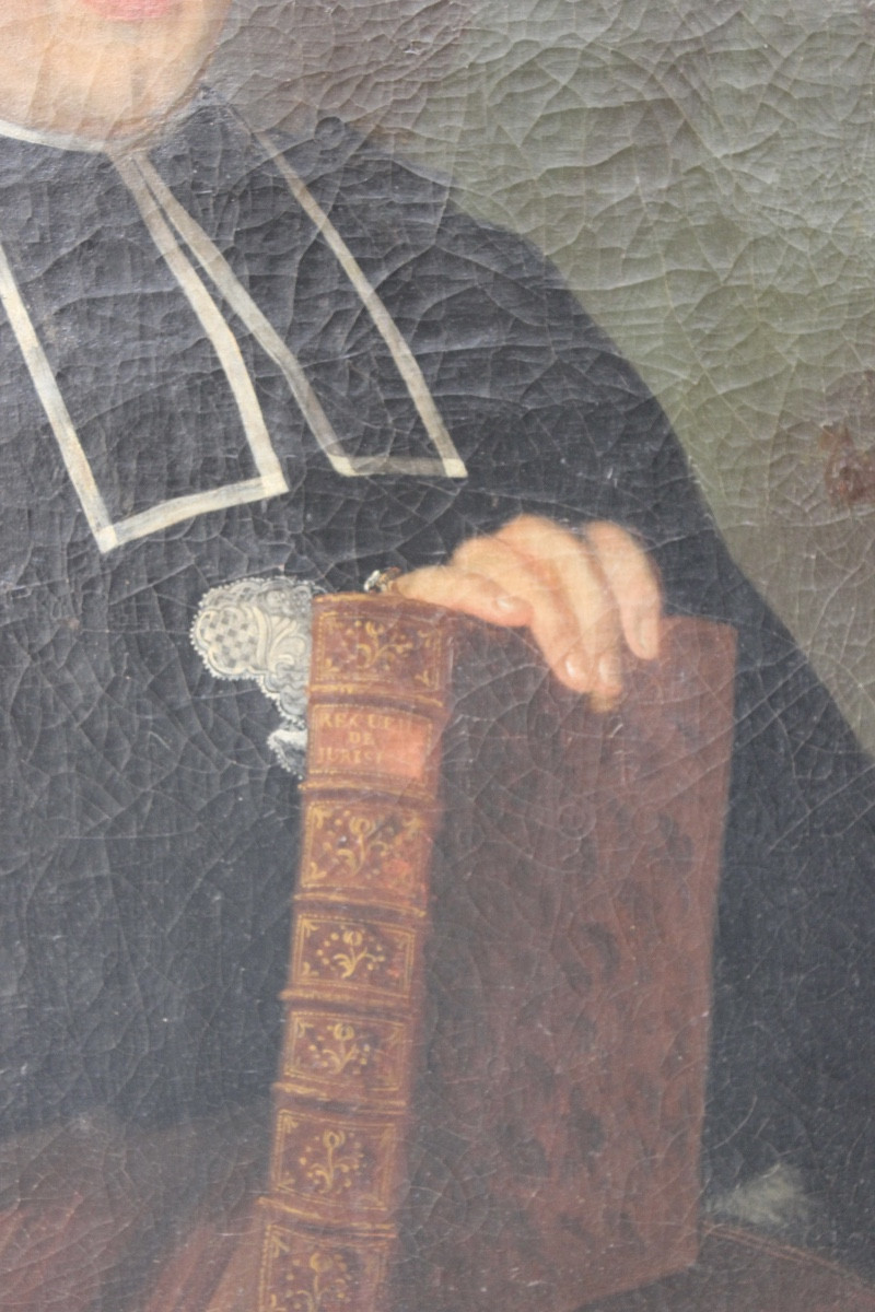 Spindler, 1772 – Portrait de F.-N. Rivière, maire d’Orbec (Normandie) - Huile sur toile-photo-3