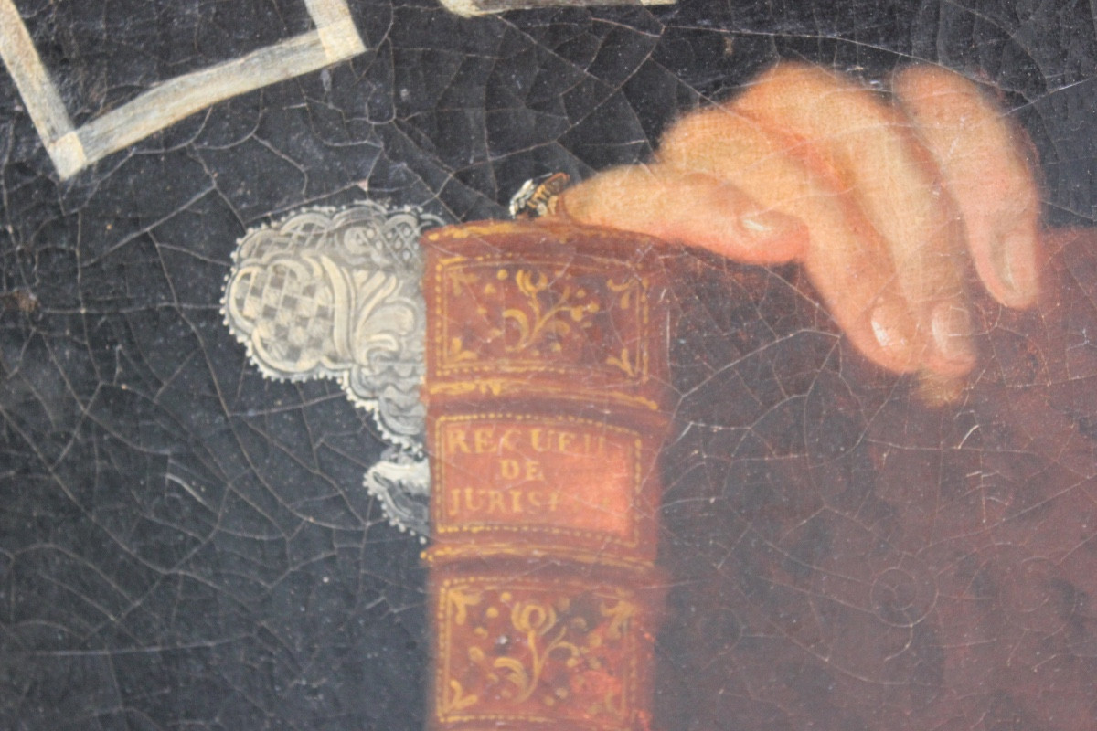 Spindler, 1772 – Portrait de F.-N. Rivière, maire d’Orbec (Normandie) - Huile sur toile-photo-4