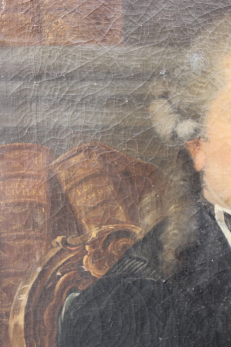 Spindler, 1772 – Portrait de F.-N. Rivière, maire d’Orbec (Normandie) - Huile sur toile-photo-1