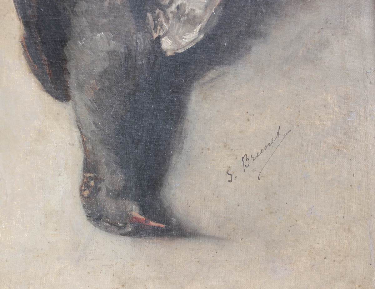 S.brunel - The Hunt - Oil On Canvas-photo-3