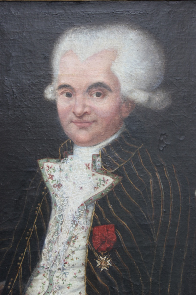 École Française du XVIIIe s. - Portrait de François Joseph Picot de Moras d'Aligny-photo-2