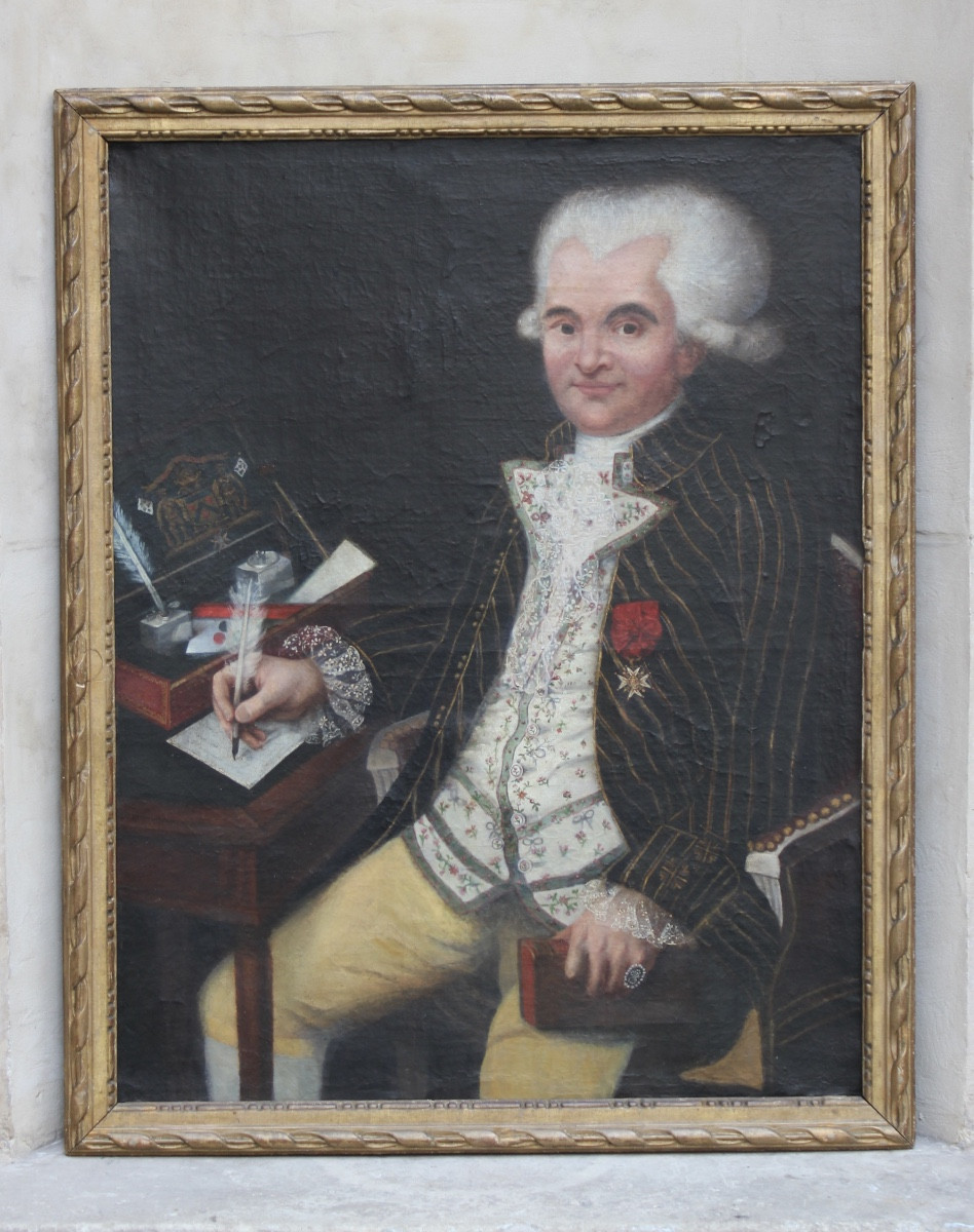 École Française du XVIIIe s. - Portrait de François Joseph Picot de Moras d'Aligny