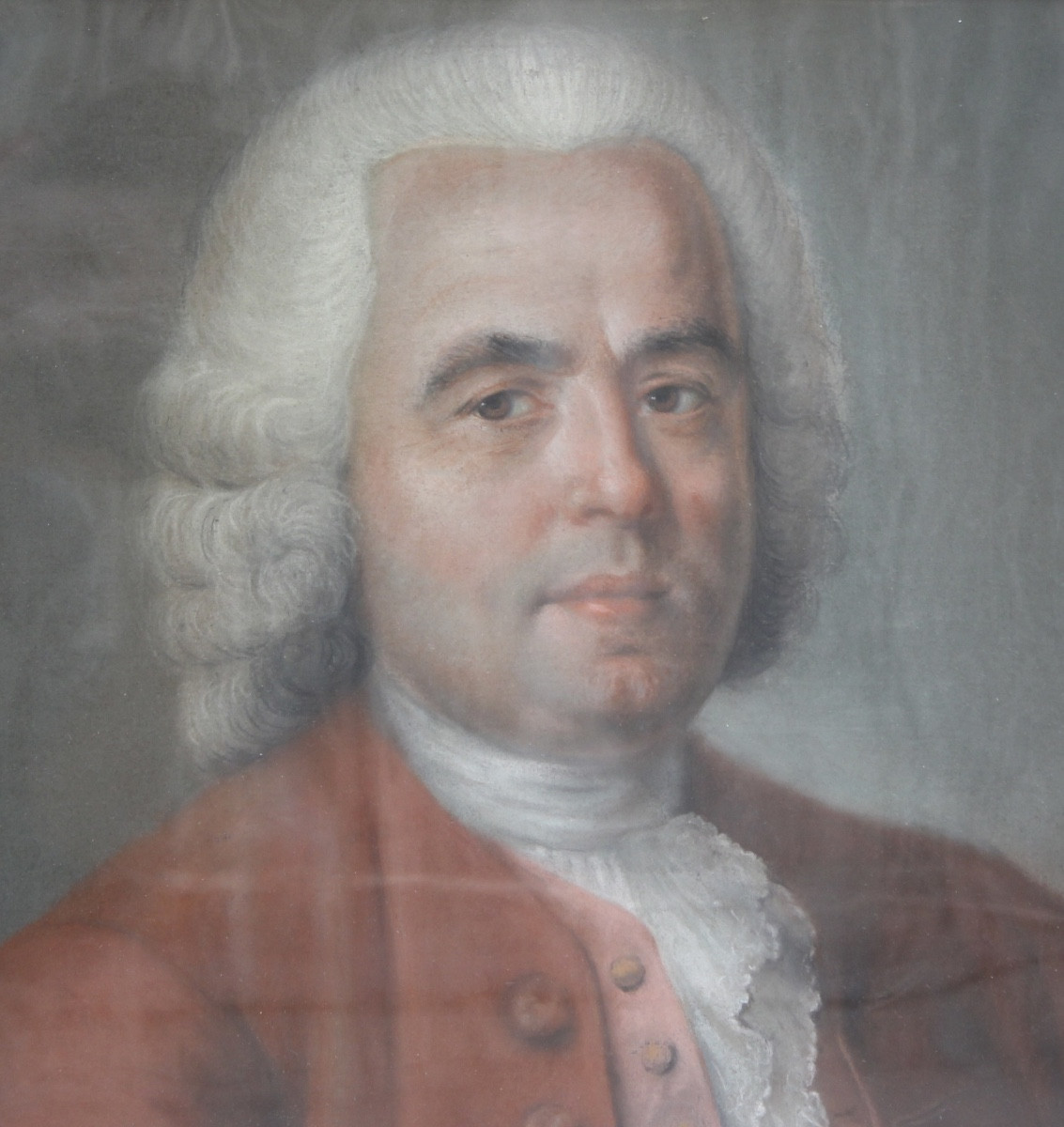J-B Perronneau (entourage de) - Portrait de Louis François Leroy de Grandmont - Pastel-photo-2