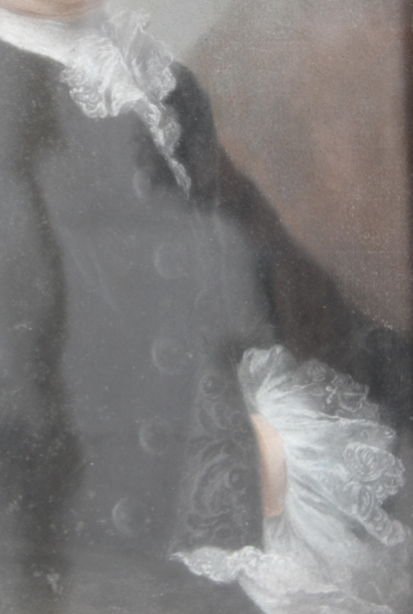 École française du XVIIIe s.- Portrait de René de Lestang,  procureur du roi a Issoudun-photo-3