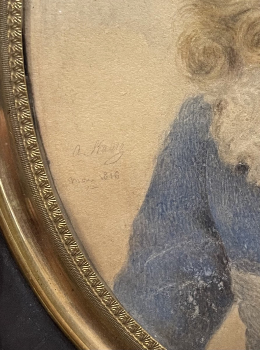 Amélie Marguerite Kautz - Portrait du Roi de Rome, fils de l’Empereur Napoléon - Miniature-photo-3