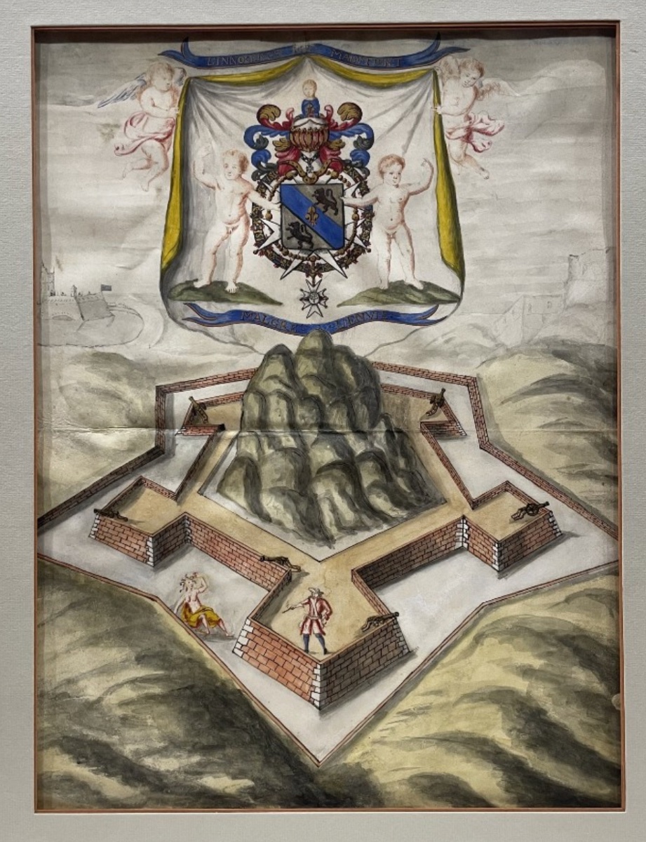École Française du XVIIe siècle - Armoirie de H.R. de Besson de Rozéfort - Aquarelle