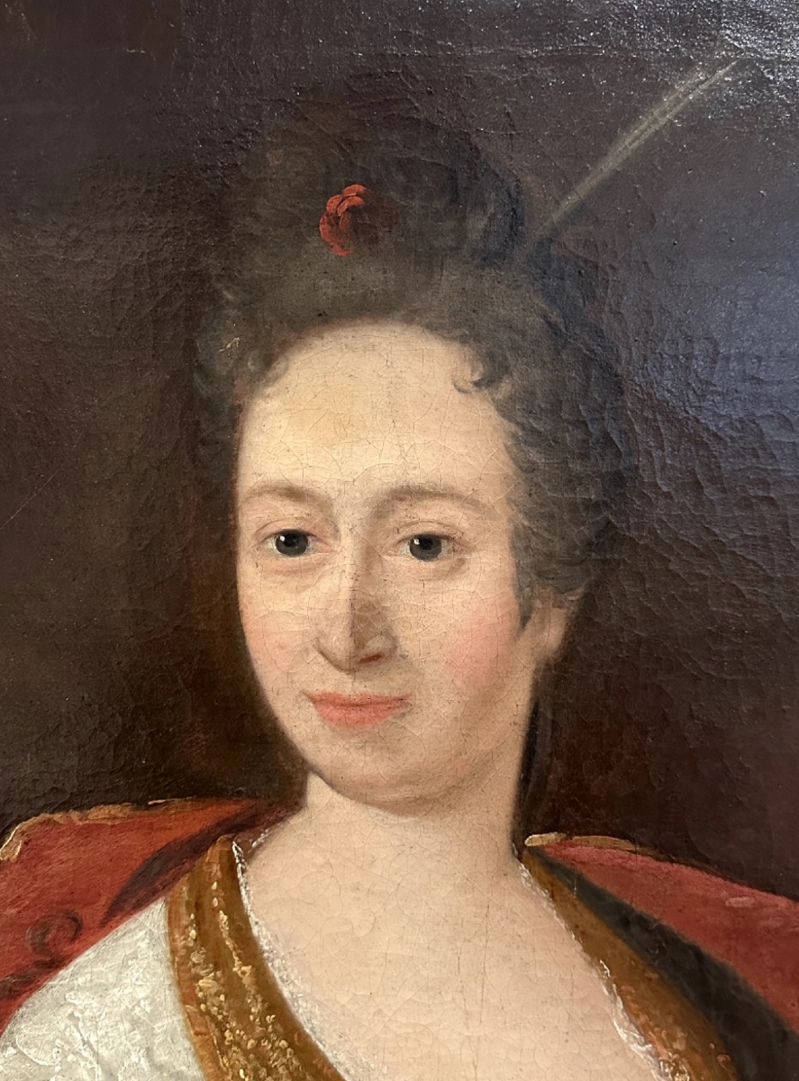Portrait de madame Marie de Lepinau (née Liepvre) (présumé), 1770 - Huile sur toile -photo-3