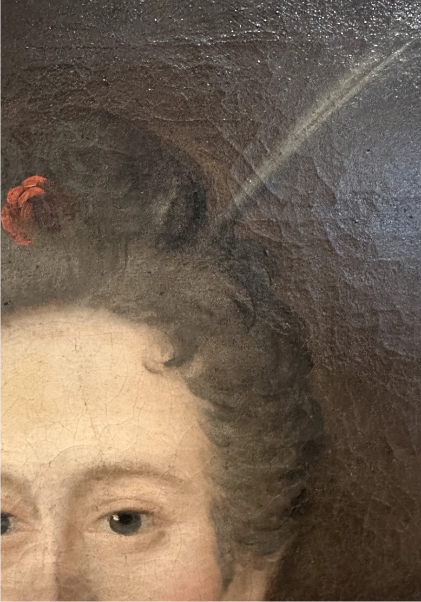 Portrait de madame Marie de Lepinau (née Liepvre) (présumé), 1770 - Huile sur toile -photo-4