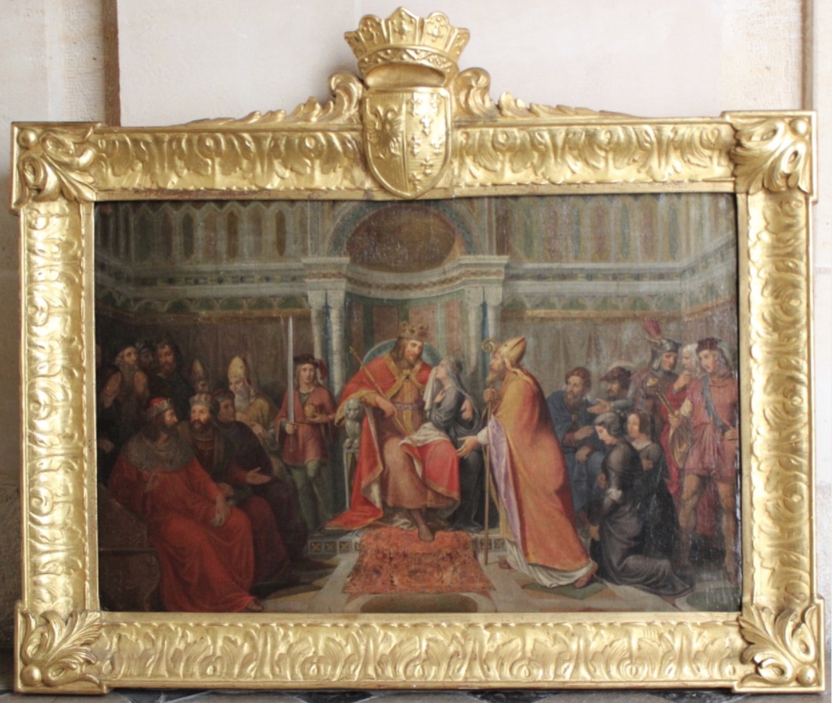 Saint Isbergue, Sister Of Charlemagne, Receives Advice From Saint Venant To Enter Religion