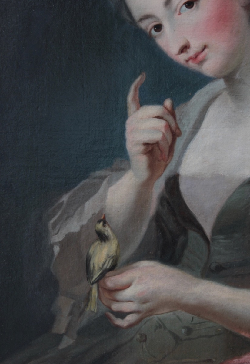 J.-b. Van Loo (after) - Portrait Of Jeanne-agnès Berthelot De Pléneuf, Marquise De Prie-photo-3